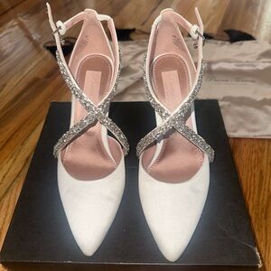 Pnina Tornai Sevgi White Wedding Shoes 8.5